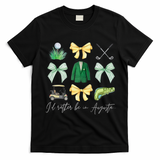 Master Let's Partee Golf Tournament Coquette Bow T-Shirt - Black