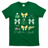 Master Let's Partee Golf Tournament Coquette Bow T-Shirt - Irish Green