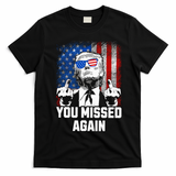 Missed Me Again Trump Golfing Second Assassination Attempt T-Shirt - Black