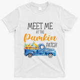 Meet Me At The Pumpkin Patch Cute Halloween T-Shirt - White