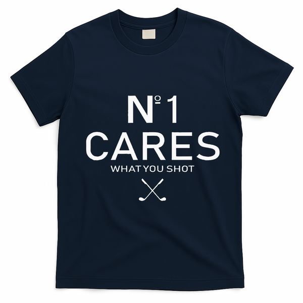 No 1 Cares What You Shot T-Shirt - Navy Blue