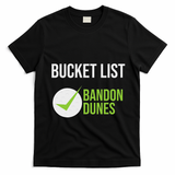 Niffs Bucket List Golf Fanatic Bandon Dun T-Shirt - Black