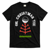 Oh Christmas Tee Golf Tree Funny  T-Shirt - Black