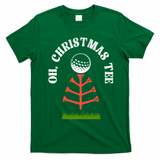 Oh Christmas Tee Golf Tree Funny  T-Shirt - Irish Green