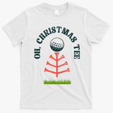 Oh Christmas Tee Golf Tree Funny  T-Shirt - White