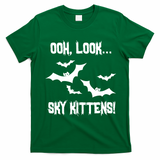 OOh Look... Sky Kittens Funny T-Shirt - Irish Green
