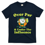 Over Par And Under The Influence T-Shirt - Navy Blue