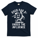 Over Par And Under The Influence Golfing T-Shirt - Navy Blue