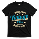 Original Parts Vintage Age To Perfection Premium Quality 1986 40th Birthday T-Shirt - Black