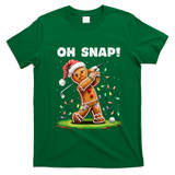 Oh Snap Gingerbreadman Golfer Golf Christmas Golfing T-Shirt - Irish Green