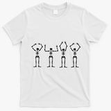 OHIO Skeleton Halloween Funny Ohio State T-Shirt - White