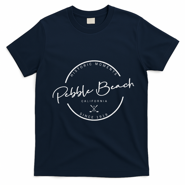 P.E.B.B.L.E Beach Golf T-Shirt - Navy Blue