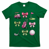 Preppy Coquette Golf For Women T-Shirt - Irish Green