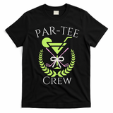 Par Crew Martini Cocktails Golf Drinking Matching T-Shirt - Black