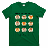 Pumpkin Fruit Of The Spirit Fall Halloween Bible Verse T-Shirt - Irish Green