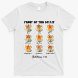 Pumpkin Fruit Of The Spirit Fall Halloween Bible Verse T-Shirt - White