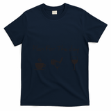 Plan For The Day Coffee Golf Wine T-Shirt - Navy Blue