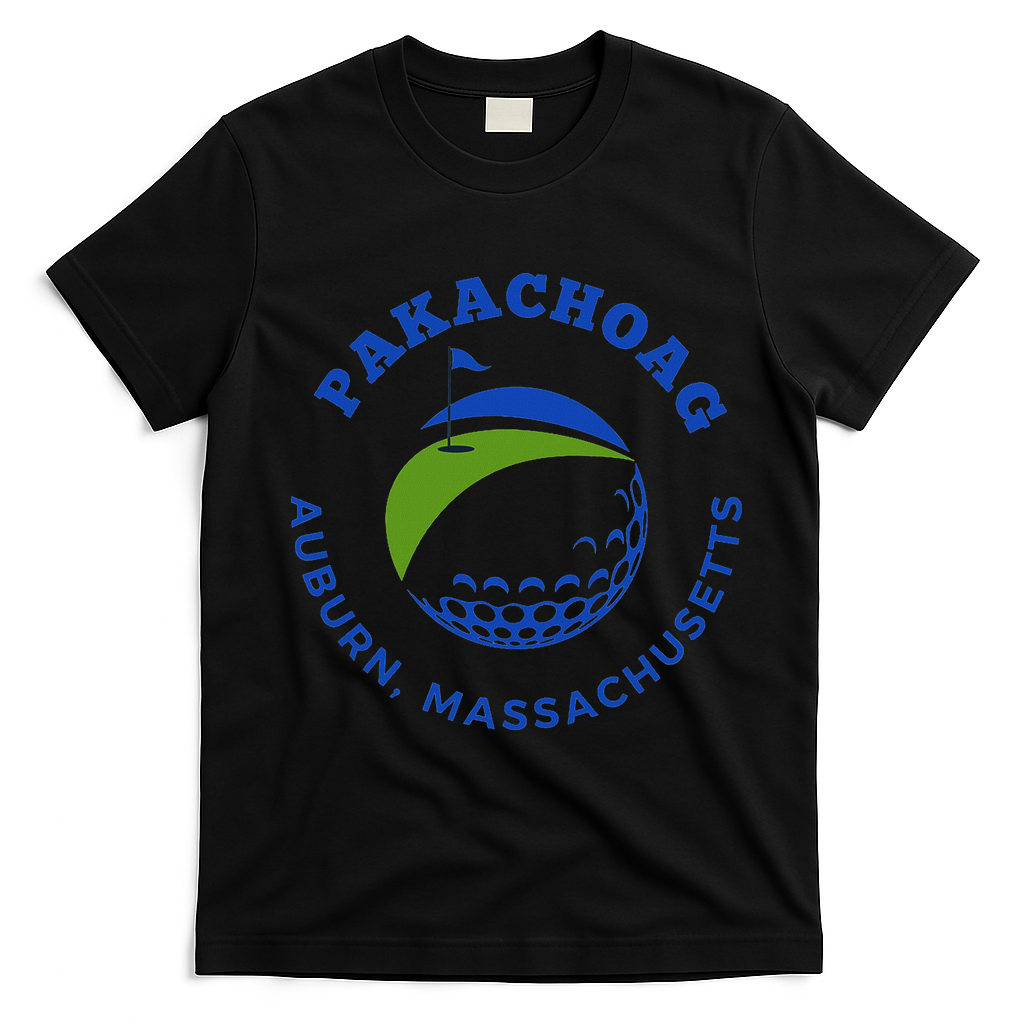 Pakachoag Golf Course Auburn Massachusetts Launching Site T-Shirt - Black