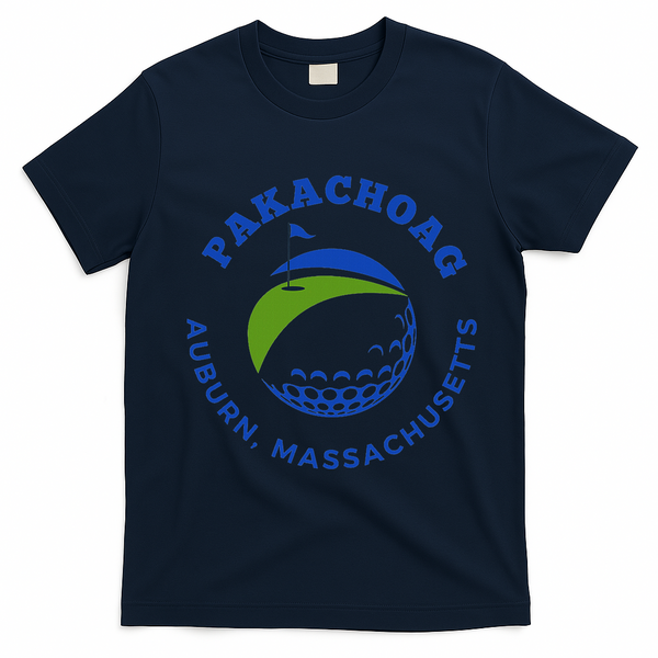 Pakachoag Golf Course Auburn Massachusetts Launching Site T-Shirt - Navy Blue