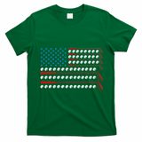 Patriotic Golf Usa Flag Golf Clubs 4th Of July Golf Balls T-Shirt - Irish Green