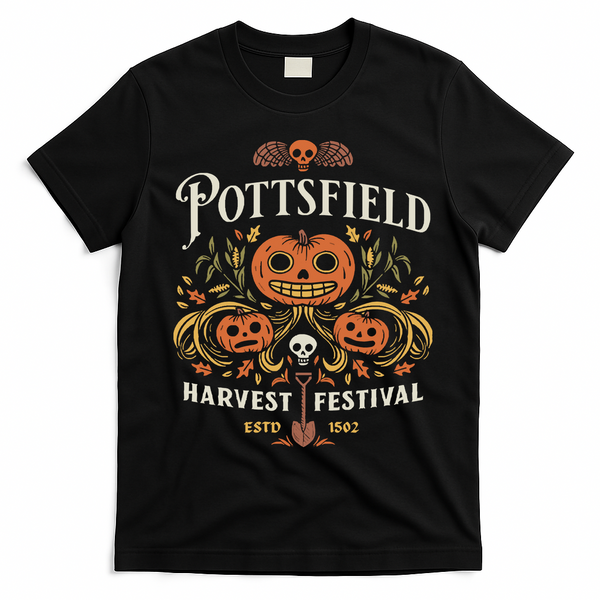 Pottsfield Halloween T-Shirt - Black