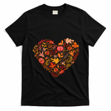 Pumpkin Heart T-Shirt - Black
