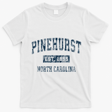 P.I.N.E.H.U.R.S.T North Carolina Nc Vintage Sports T-Shirt - White