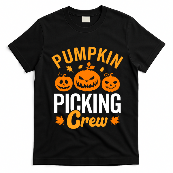 Pumpkin Picking Crew T-Shirt - Black
