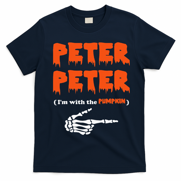 Peter Peter IM With The Pumpkin Halloween Costume T-Shirt - Navy Blue