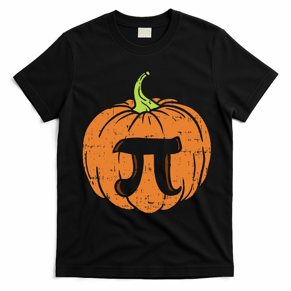 Pumpkin Pi Math Halloween Thanksgiving Pie Day Costume T-Shirt - Black
