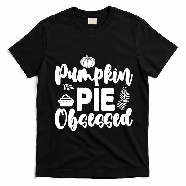 Pumpkin Pie Obsessed T-Shirt - Black