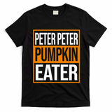 Peter Peter Pumpkin Eater Halloween T-Shirt - Black