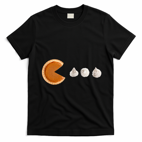 Pacman Pumpkin Pie T-Shirt - Black