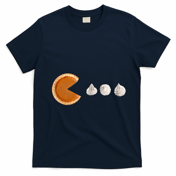 Pacman Pumpkin Pie T-Shirt - Navy Blue