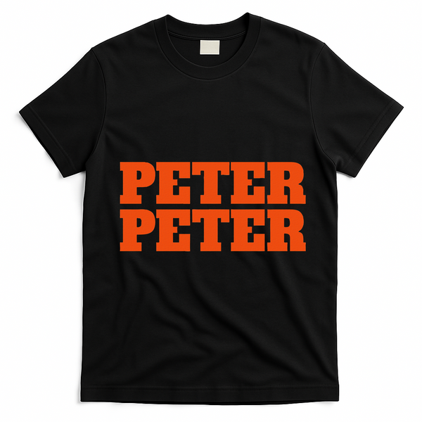 Peter Peter Pumpkin Eater Halloween Couples Costume T-Shirt - Black