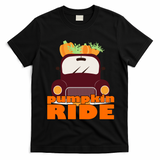 Pumpkin Ride October Fall T-Shirt - Black