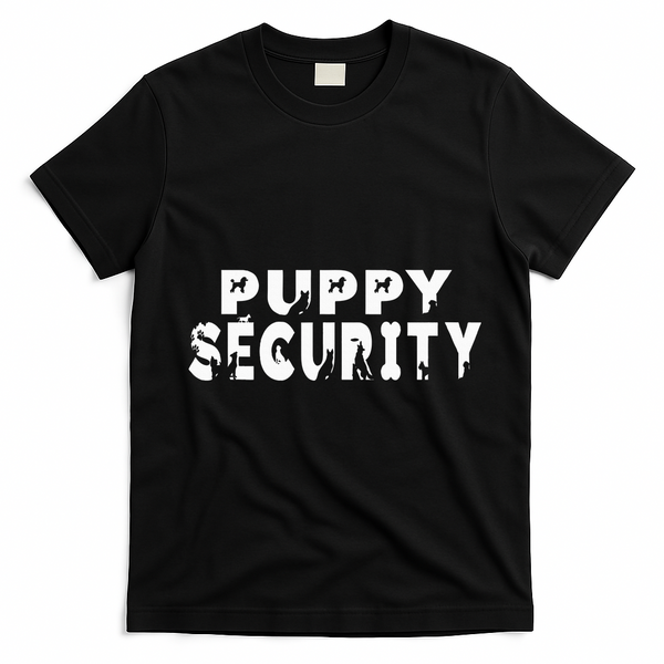 Puppy Security Adult Dog Catcher Costume Dalmatian Halloween T-Shirt - Black