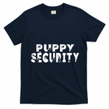 Puppy Security Adult Dog Catcher Costume Dalmatian Halloween T-Shirt - Navy Blue