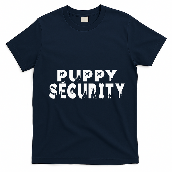 Puppy Security Adult Dog Catcher Costume Dalmatian Halloween T-Shirt - Navy Blue