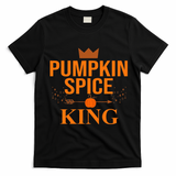 Pumpkin spice King Coffee Lover halloween & Thanksgiving T-Shirt - Black