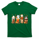 Pumpkin Spice Latte Costume For Cats Lover T-Shirt - Irish Green