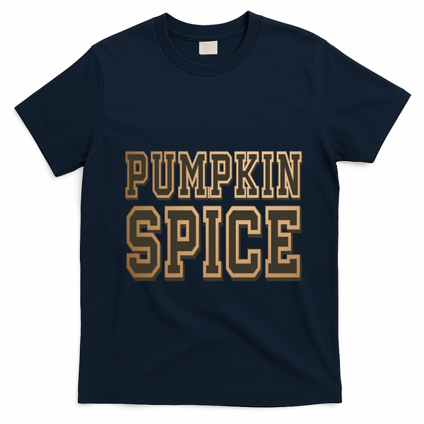 Pumpkin Spice Lover Fall T-Shirt - Navy Blue