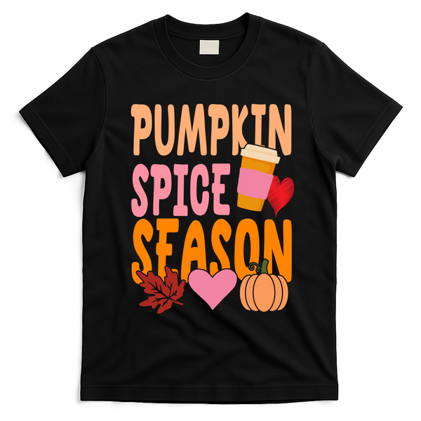 Pumpkin Spice Season T-Shirt - Black