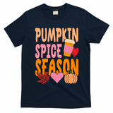Pumpkin Spice Season T-Shirt - Navy Blue
