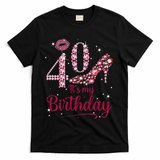 Queen 40 Years Old It's My 40th Birthday Vintage Retro T-Shirt - Black
