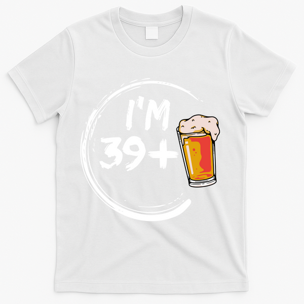 Retro 40th Birthday Beer Lover T-Shirt - White