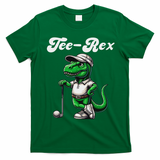 Rex Golf T Rex Dinosaur 's Golfing T-Shirt - Irish Green