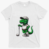 Rex Golf T Rex Dinosaur 's Golfing T-Shirt - White