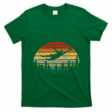 Retro Ultimate Frisbee Player Vintage Flying Disc T-Shirt - Irish Green
