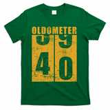 Retro Vintage Oldometer 40 Years Old T-Shirt - Green